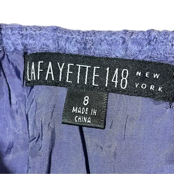 Lafayette 148 New York Tweed Wool Blend Pencil Skirt Size 8