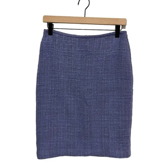 Lafayette 148 New York Tweed Wool Blend Pencil Skirt Size 8