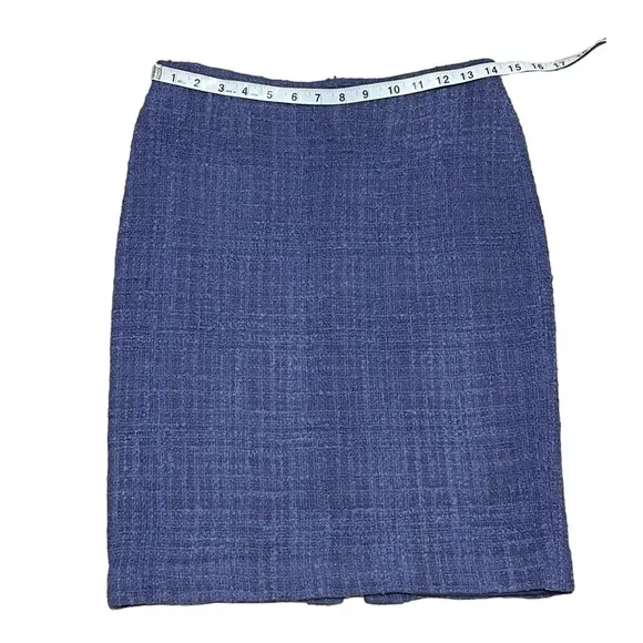 Lafayette 148 New York Tweed Wool Blend Pencil Skirt Size 8