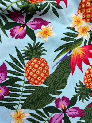 LANI DRESS - Pineapples   Orchids