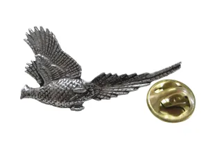 Large Flying Pheasant Bird Lapel Pin