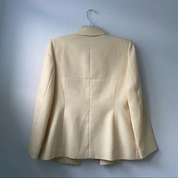 Le Suit Petite Yellow Blazer Jacket
