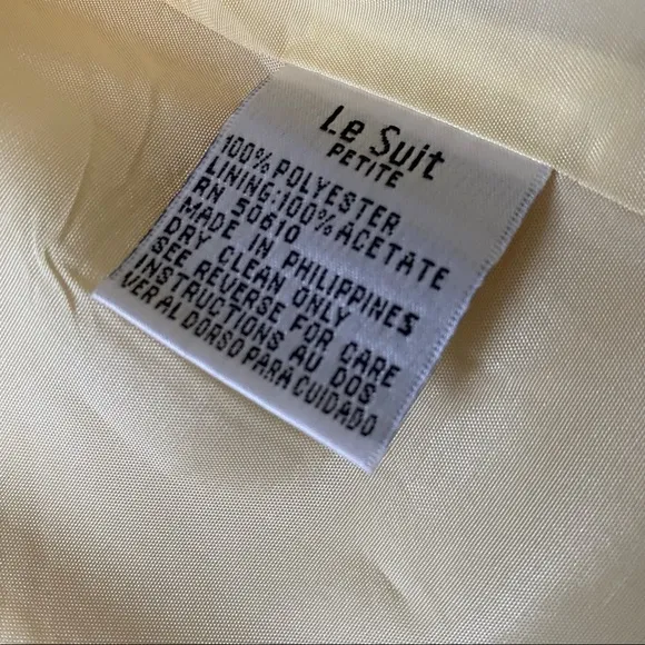 Le Suit Petite Yellow Blazer Jacket