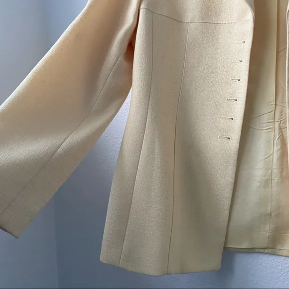 Le Suit Petite Yellow Blazer Jacket
