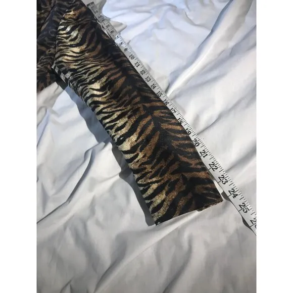 Le Suit Women's Animal Print Long Buttonless Blazer Duster