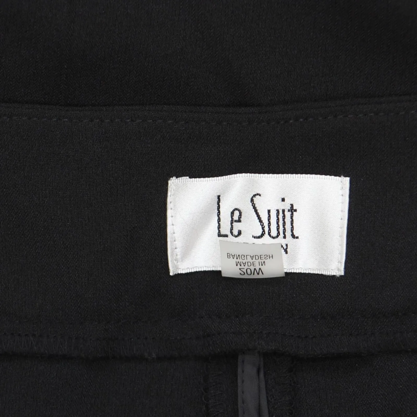 Le Suit Womens Plus Size Single-Button Blazer Slim-Fit Suit Pantsuit Black` 20W