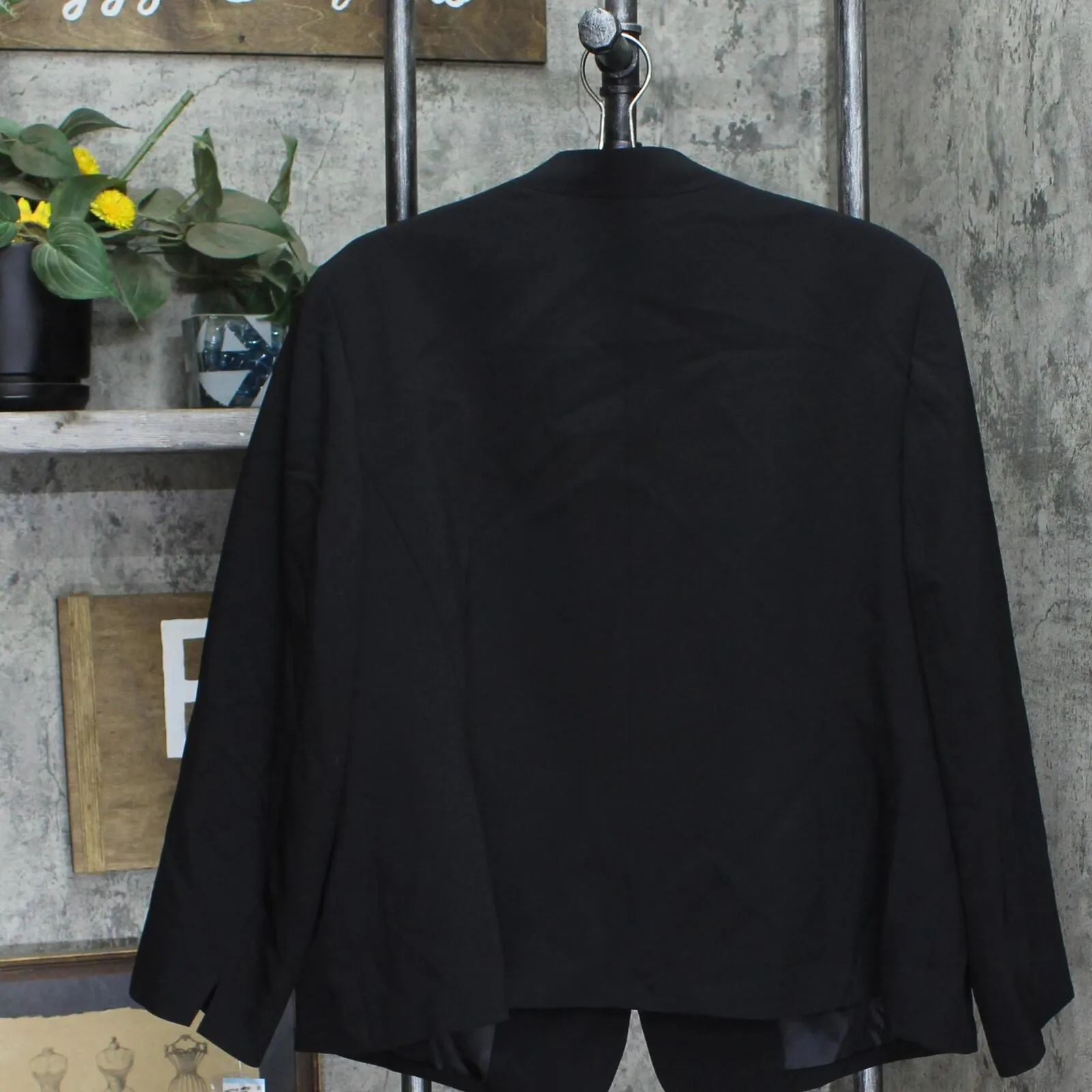 Le Suit Womens Plus Size Single-Button Blazer Suit Jacket 50040873 Black 20W