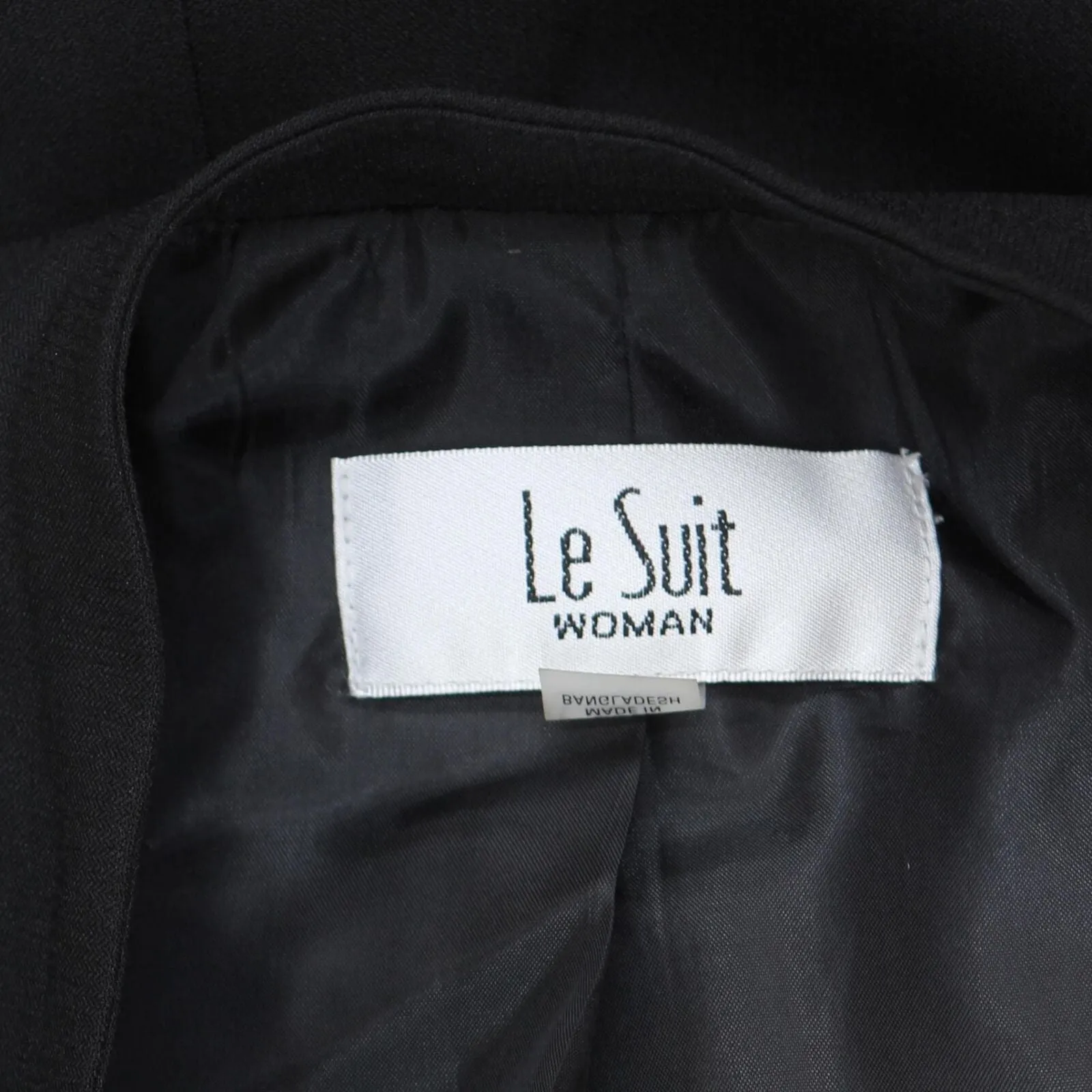 Le Suit Womens Plus Size Single-Button Blazer Suit Jacket 50040873 Black 20W