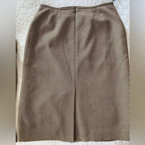 Le Suit/Kasper ASL jacket/Blazer and skirt suit micro plaid in black/beige used