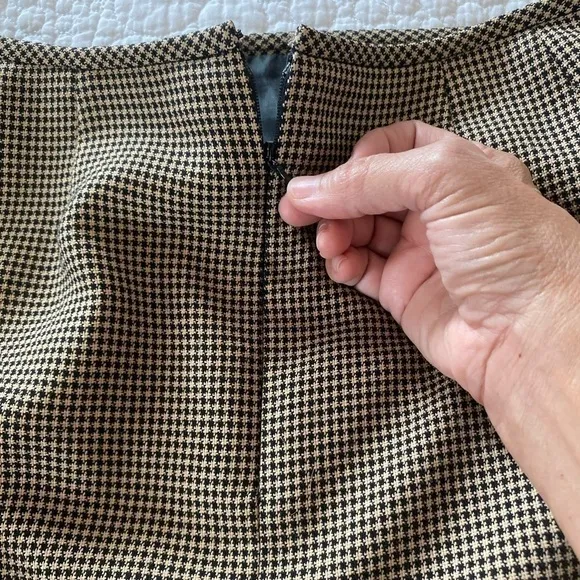 Le Suit/Kasper ASL jacket/Blazer and skirt suit micro plaid in black/beige used