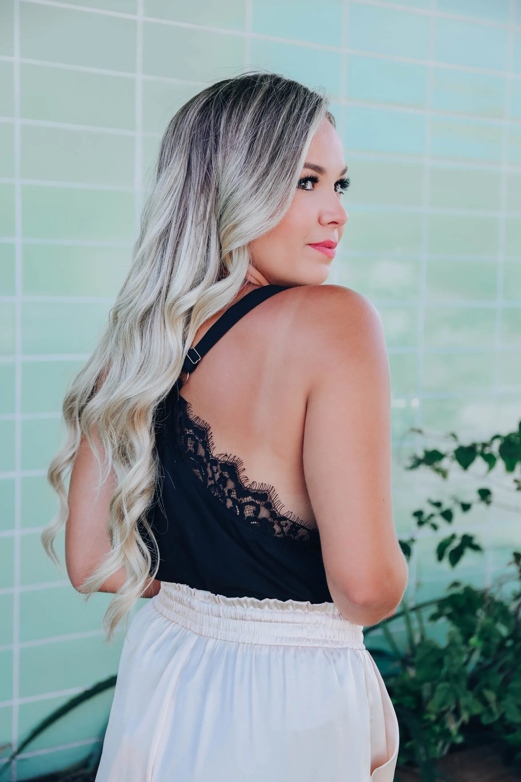 Lenna Lace Body Suit - Black