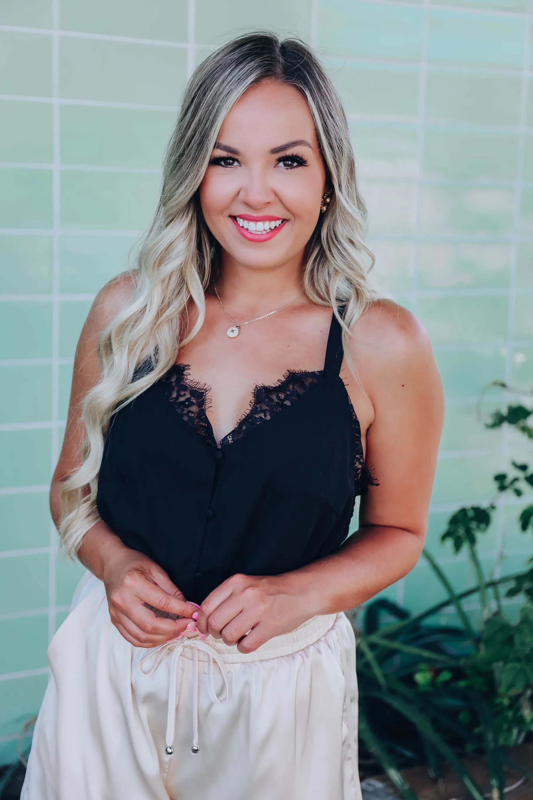 Lenna Lace Body Suit - Black