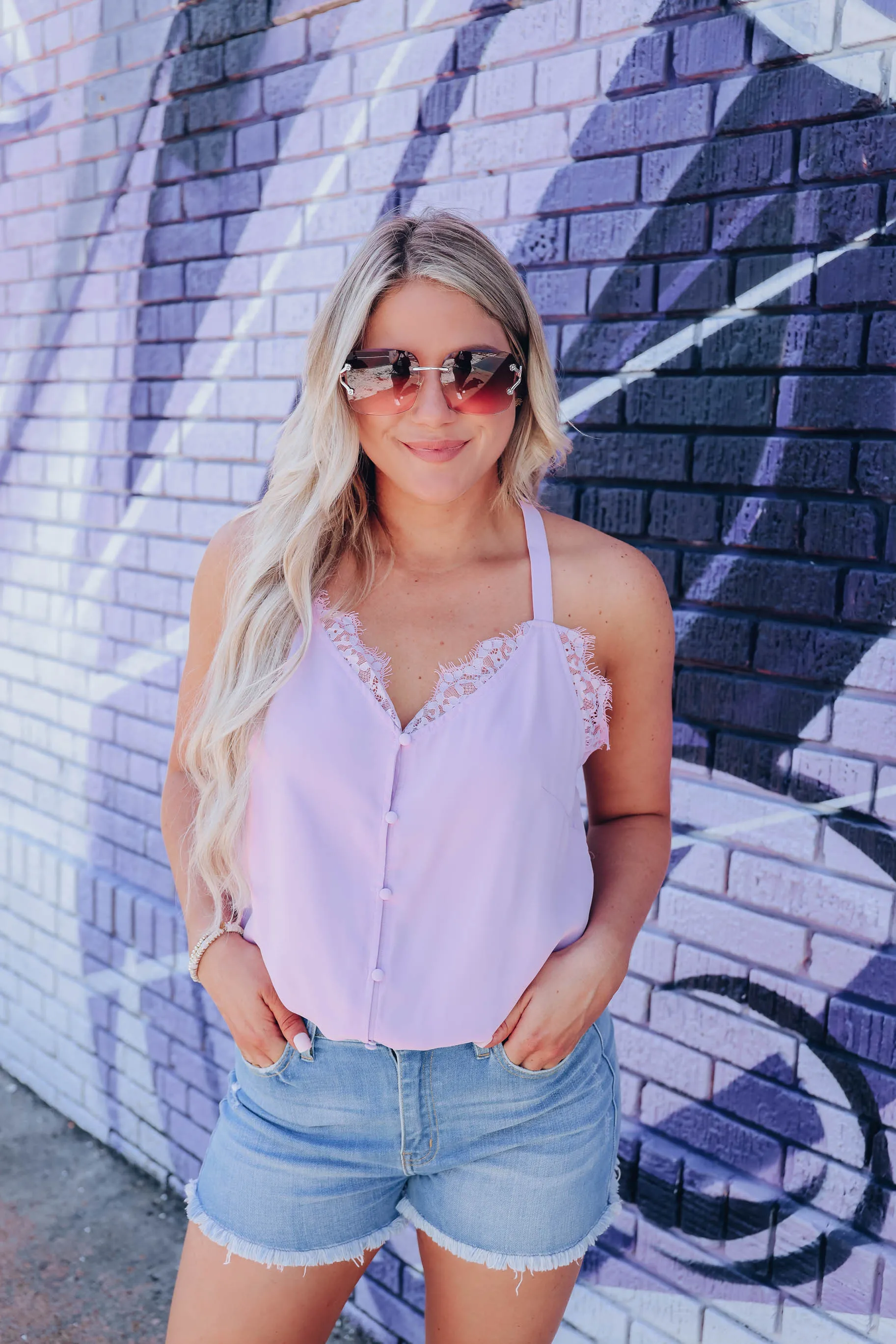 Lenna Lace Body Suit - Lavender