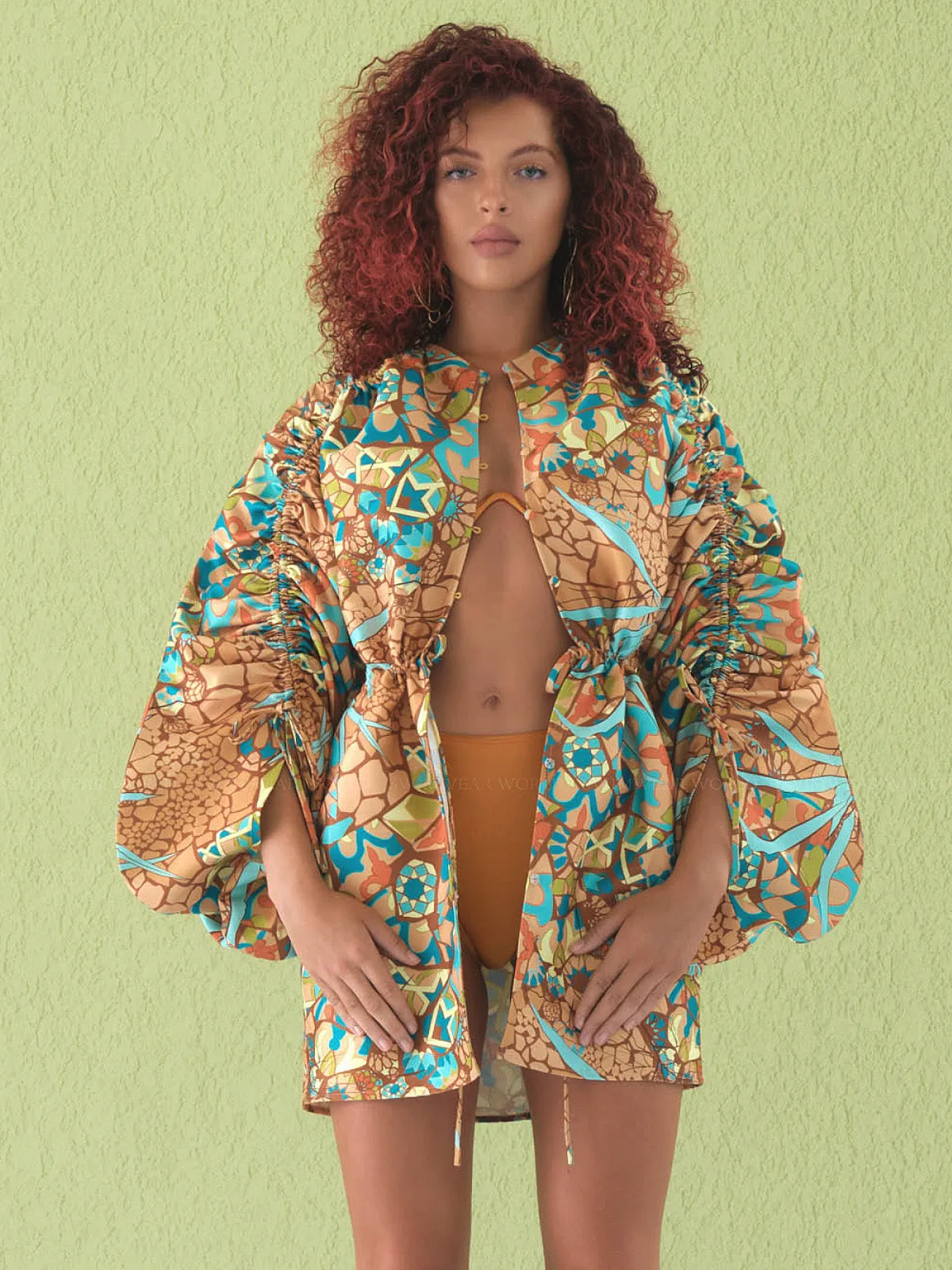 Lida Bubble Sleeve Dress ::RET