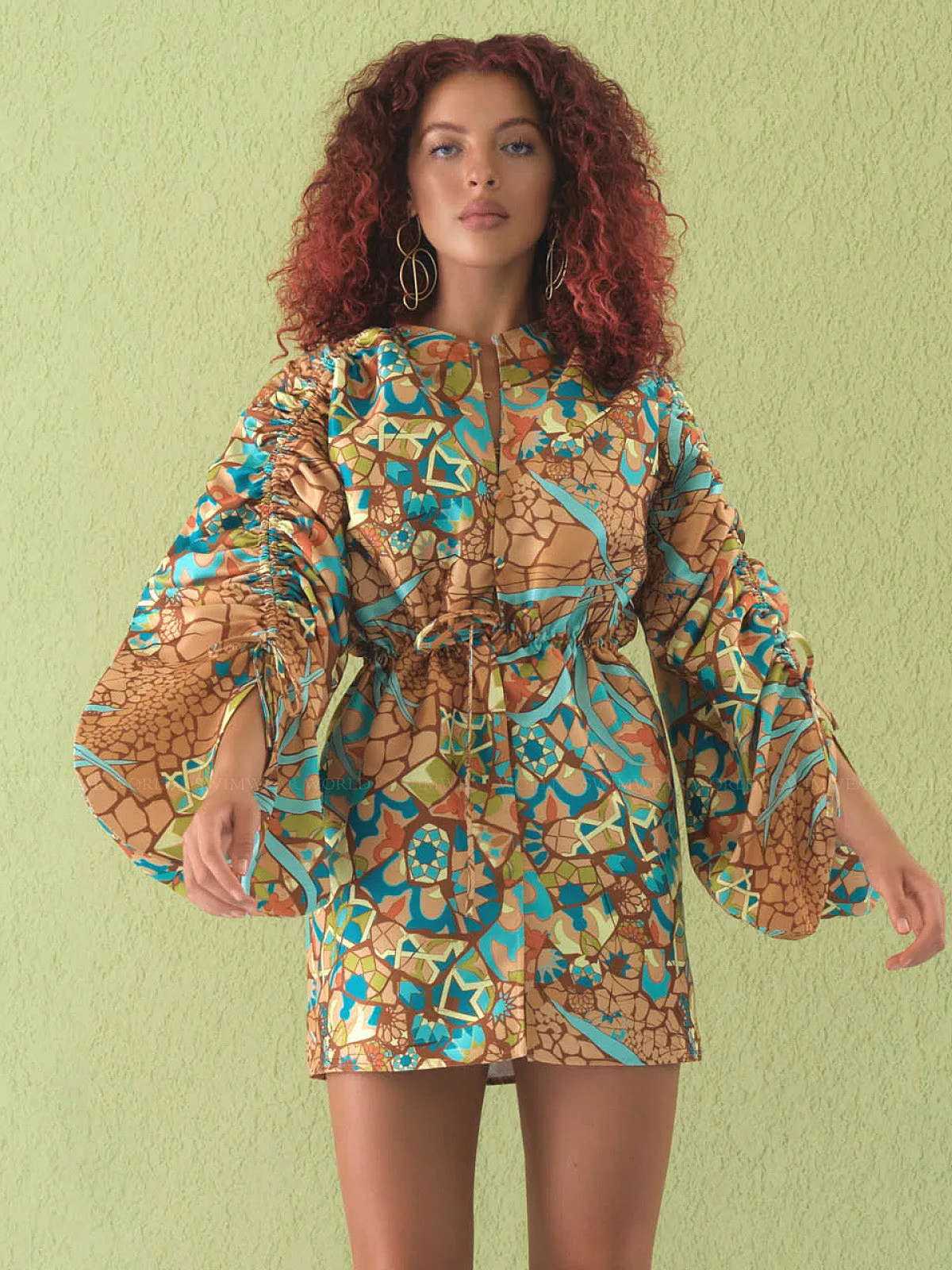 Lida Bubble Sleeve Dress ::RET