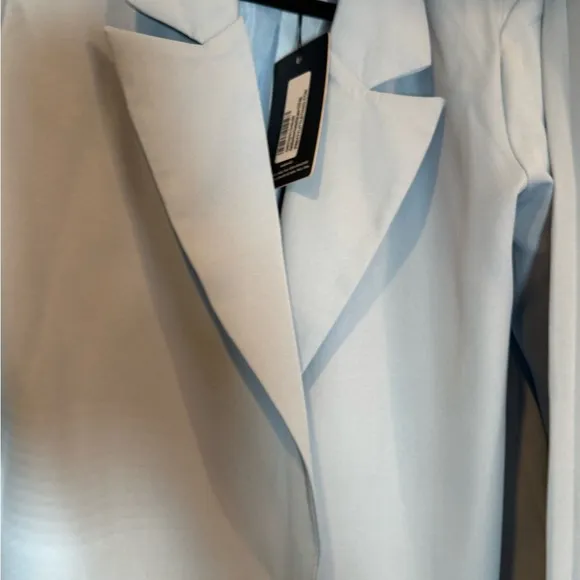 Light Baby Blue suit with blazer and wide legs- Brand New UK10 US6