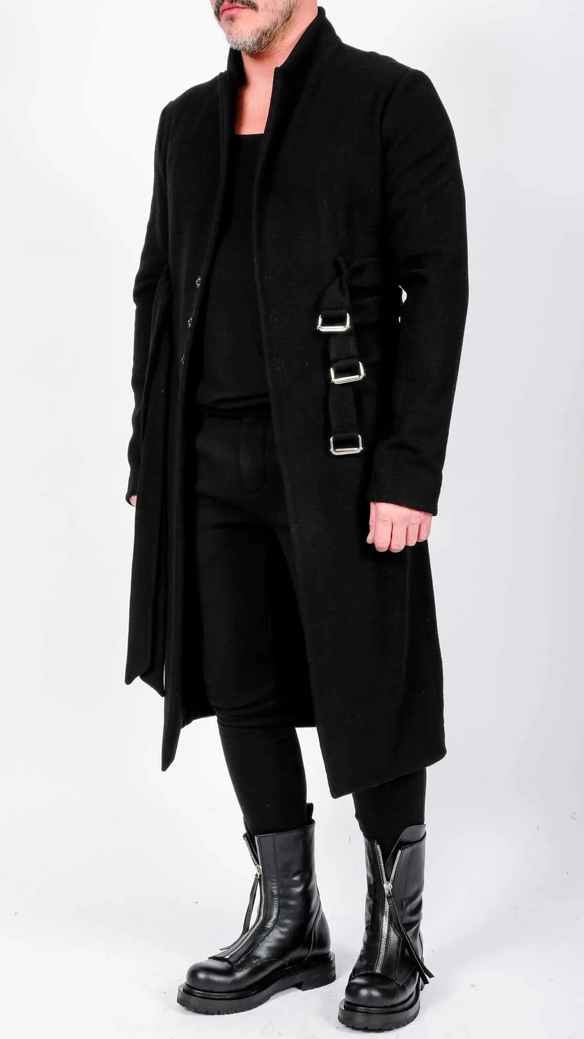 Long Coat with 3 Belts