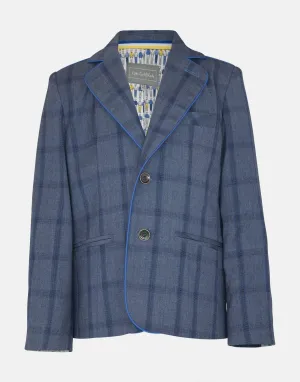 Lowry: Blue check blazer