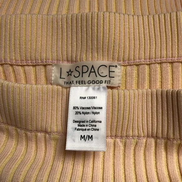 L*SPACE Sundown Skirt in Rose Quartz M
