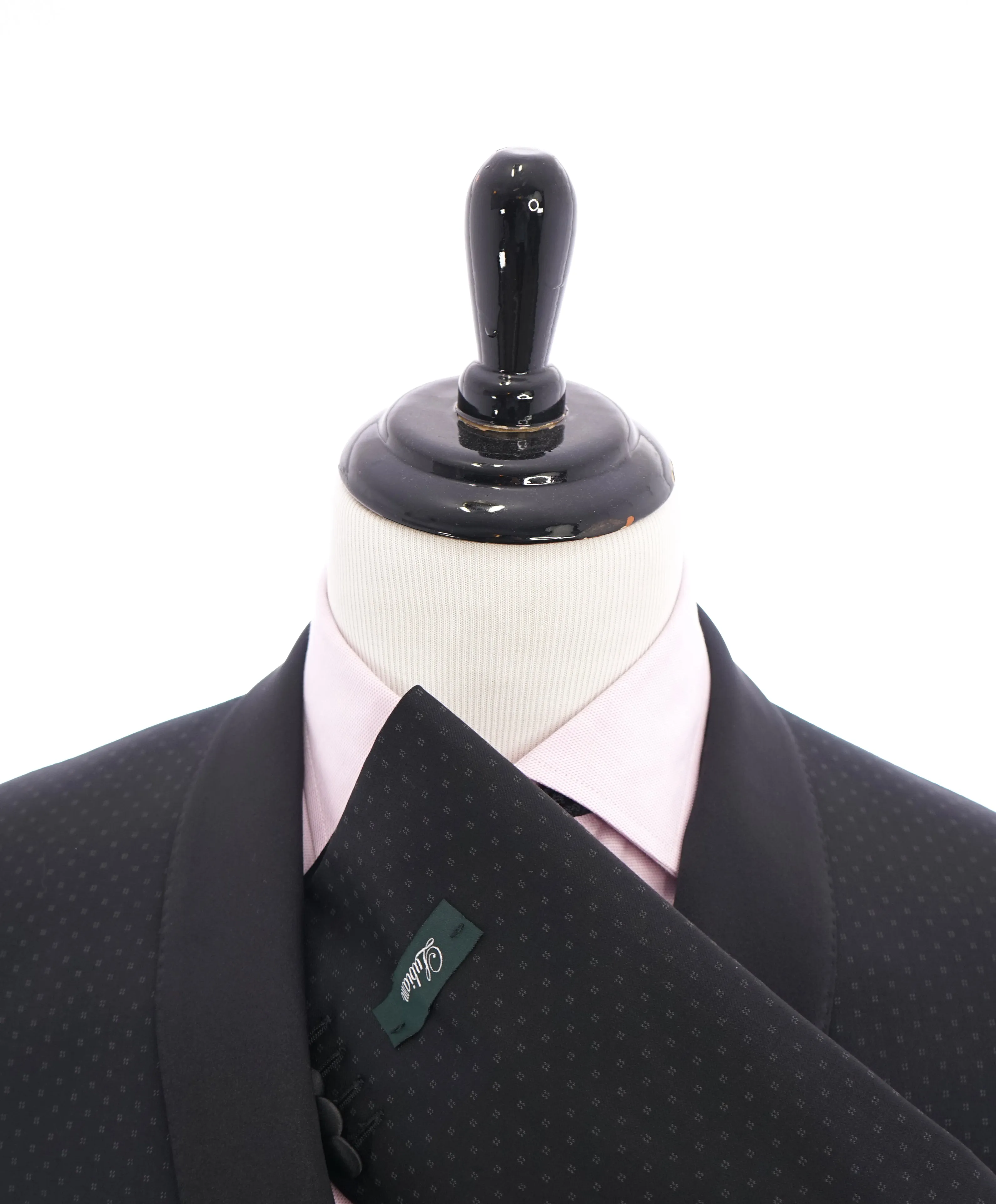 LUBIAM -By Luigi Bianchi Mantova Shawl Collar Printed Wool Dinner Jacket Blazer- 46R