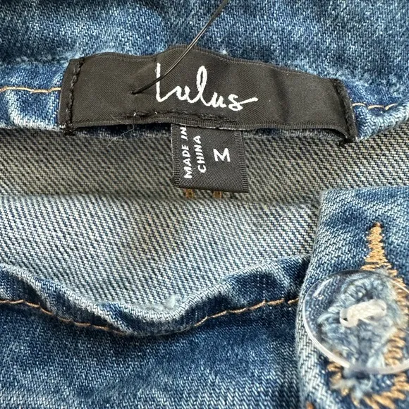 Lulus Asymmetrical Denim Midi Skirt