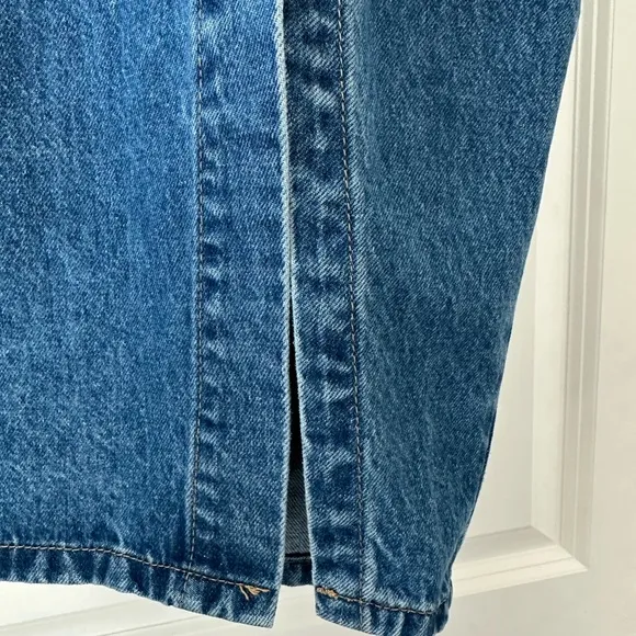 Lulus Asymmetrical Denim Midi Skirt