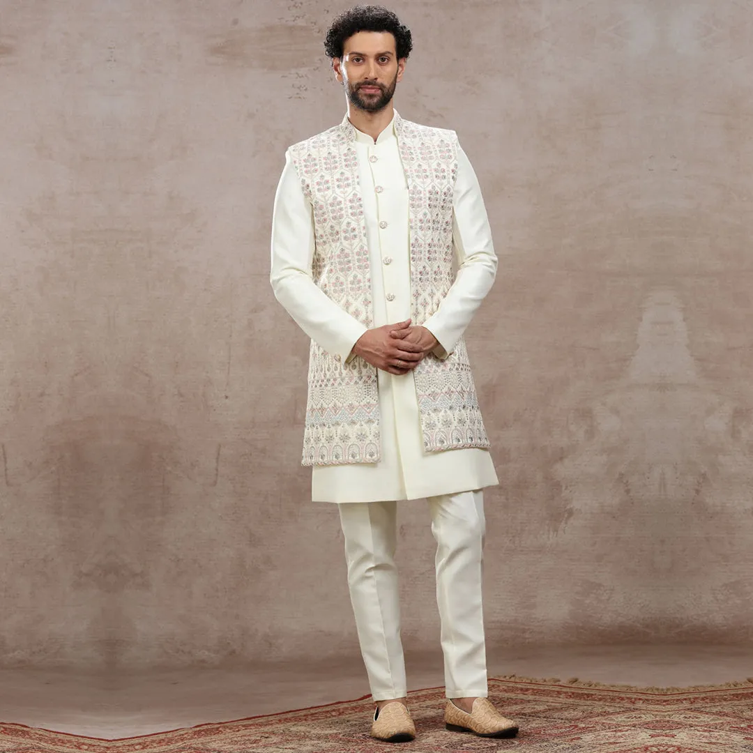 Luminescence Ivory Indo-Western for Men