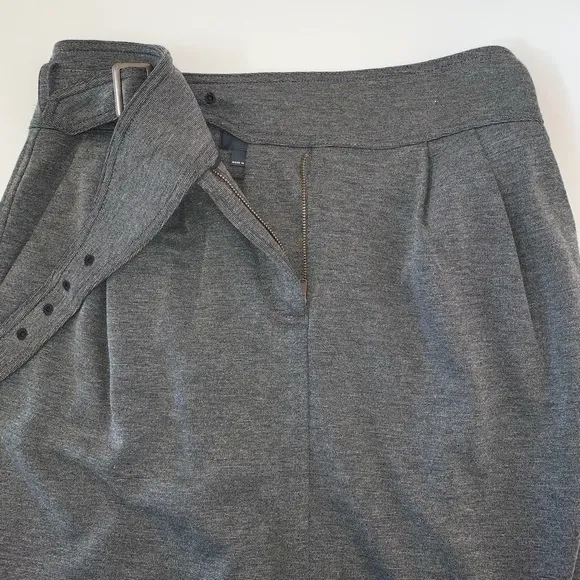 Maeve Gray Double Buckle Pencil Skirt Sz 4