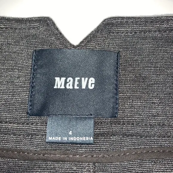 Maeve Gray Double Buckle Pencil Skirt Sz 4