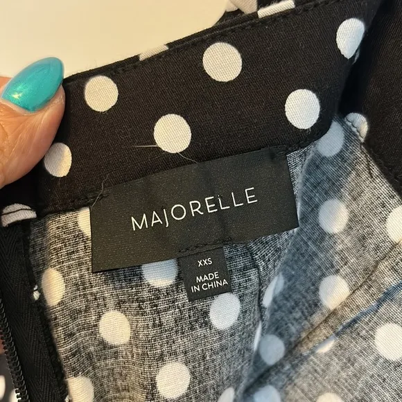 Majorelle Sugar Crush Skirt in Black Dot