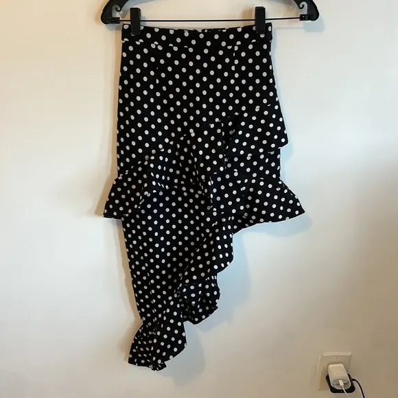 Majorelle Sugar Crush Skirt in Black Dot