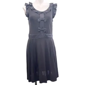 𝅺marc by Marc Jacobs Black Ruffle &amp; Bow Dress, M Size
