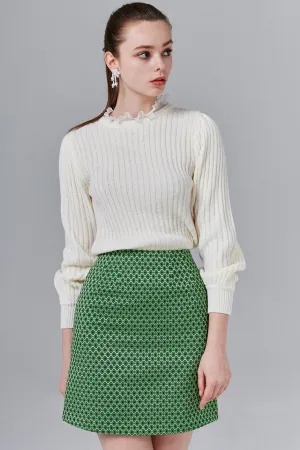 Margot Geometric Print Mini Skirt