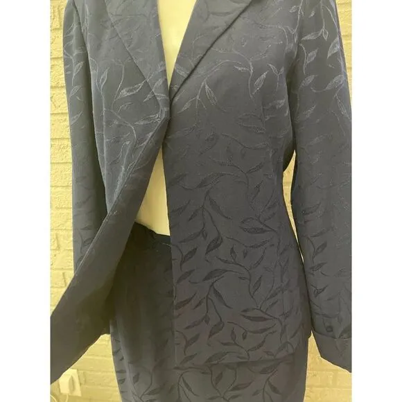 Mariage Mode Navy Blue Skirt &amp; Blazer 2 Pcs Suit Set Size 6