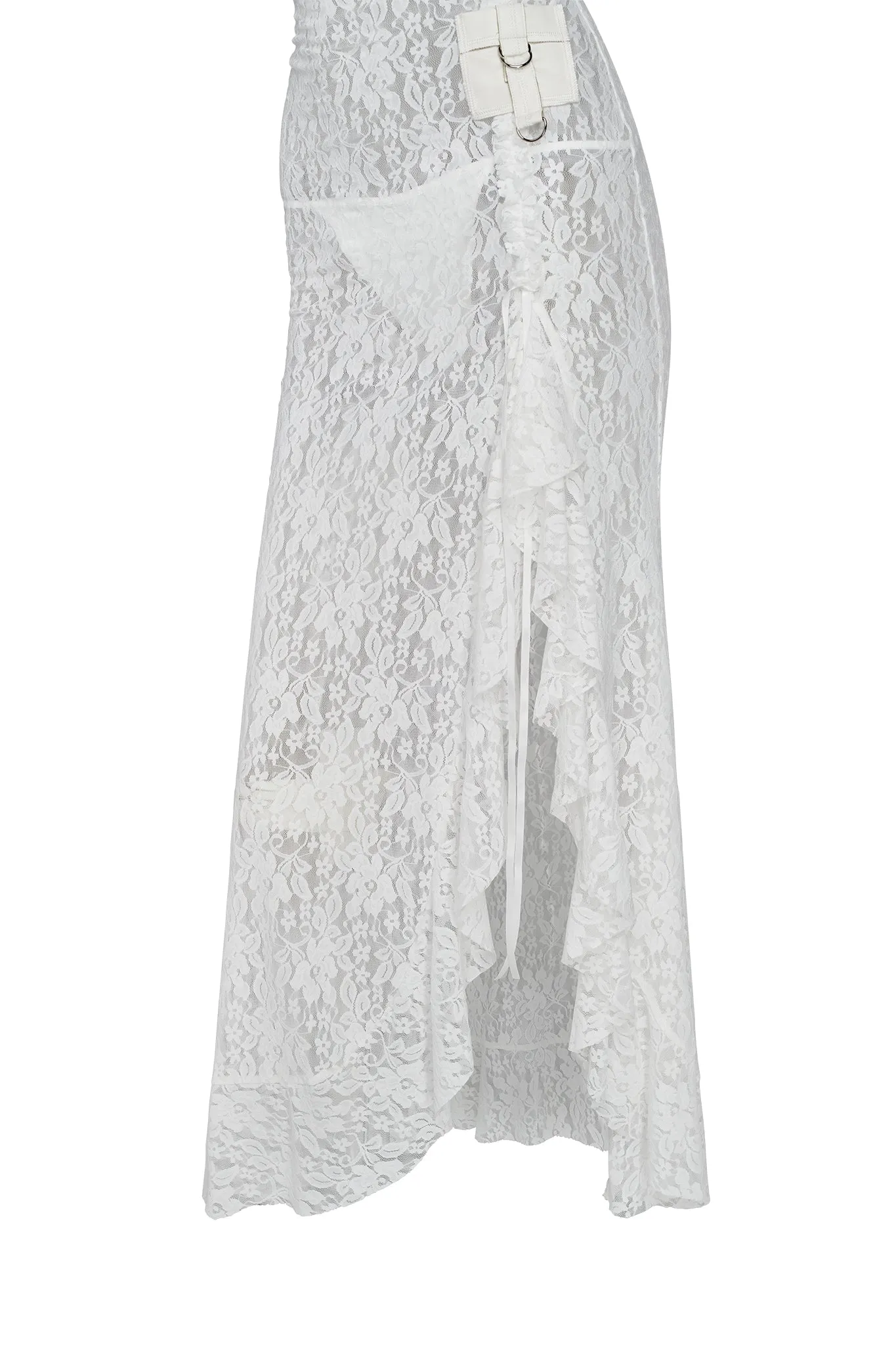 MASIE MAXI DRESS - WHITE : LACE