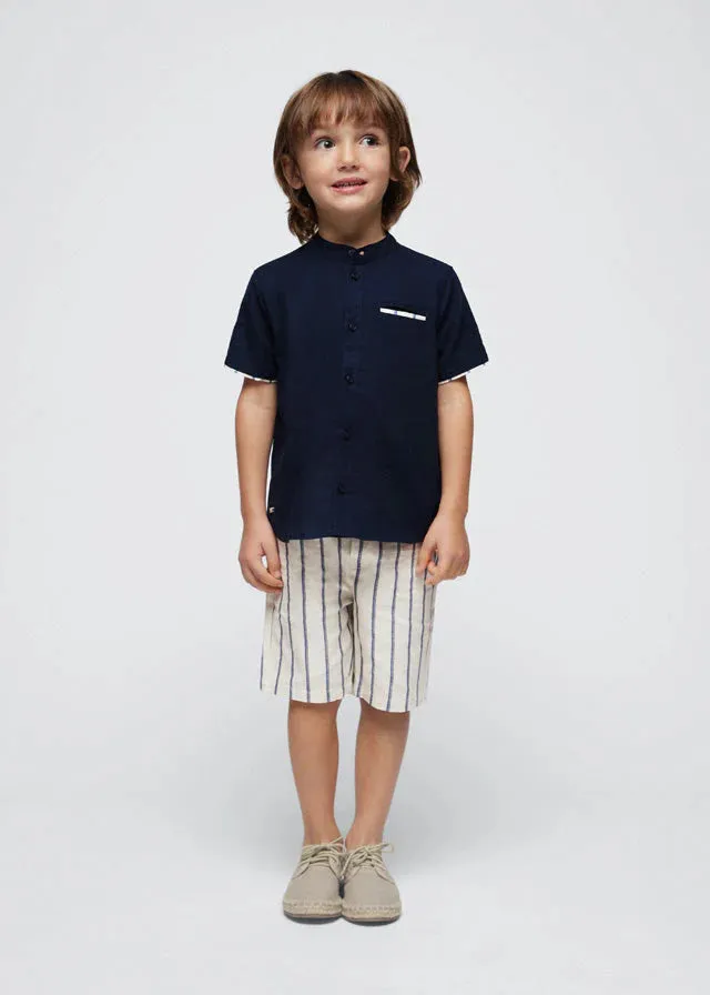 Mayoral Navy Stripe Blazer