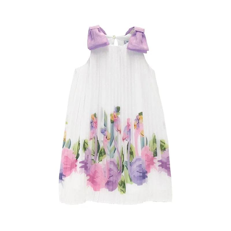 MAYORAL - Pleated Dress - Lilac