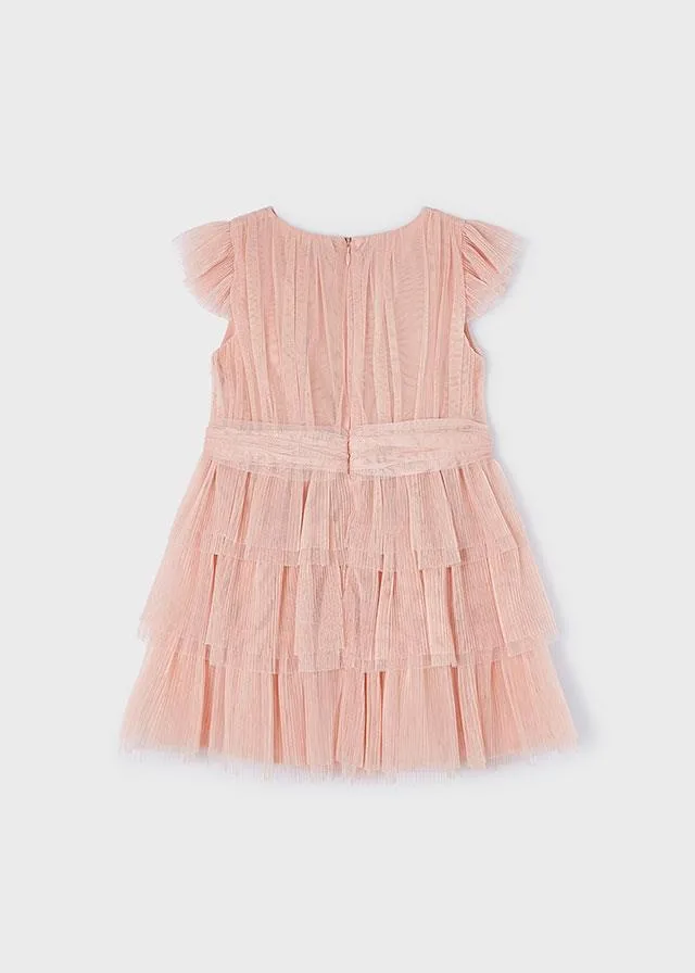 Mayoral Pleated Tulle Dress 3912