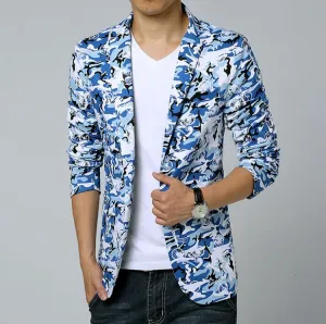 Men's Camouflage Suit Coat Up To 6XL