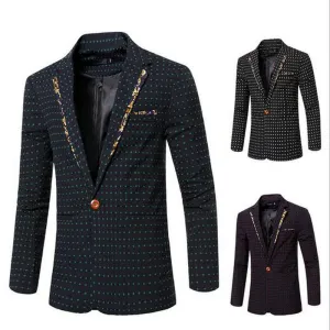 Men's Fashion Print Blazer Up To 5XL