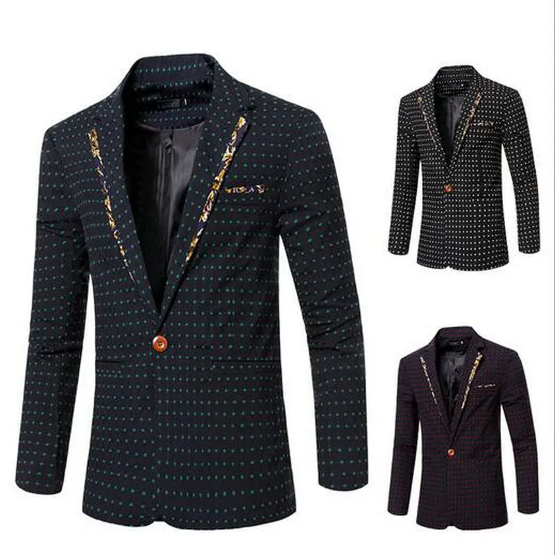 Men's Fashion Print Blazer Up To 5XL