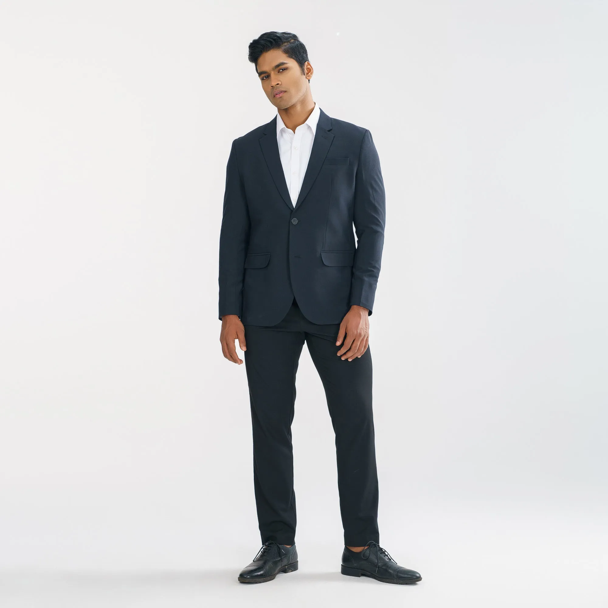 Mens Navy Slim Fit Blazer