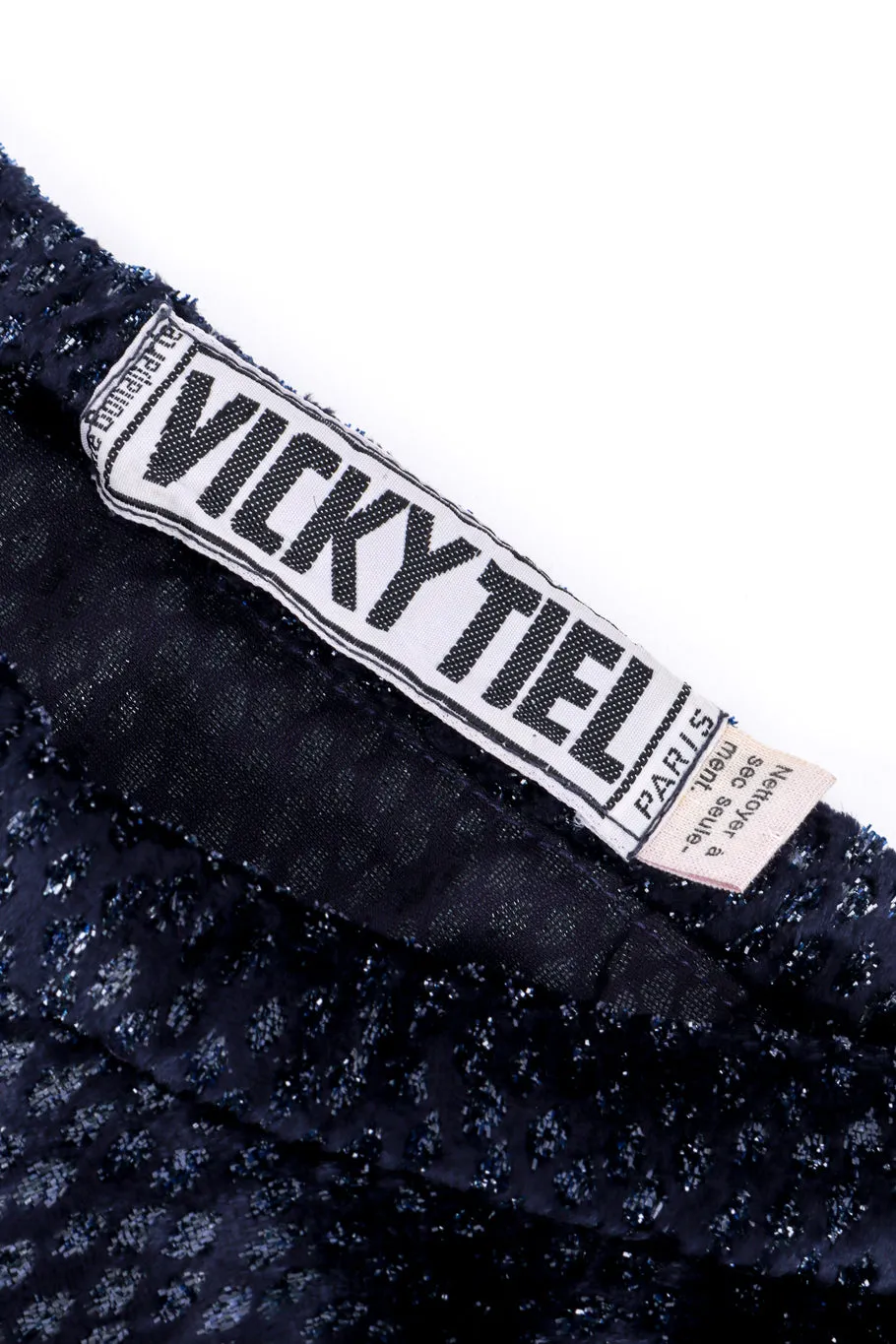 Metallic Silk Velvet Skirt