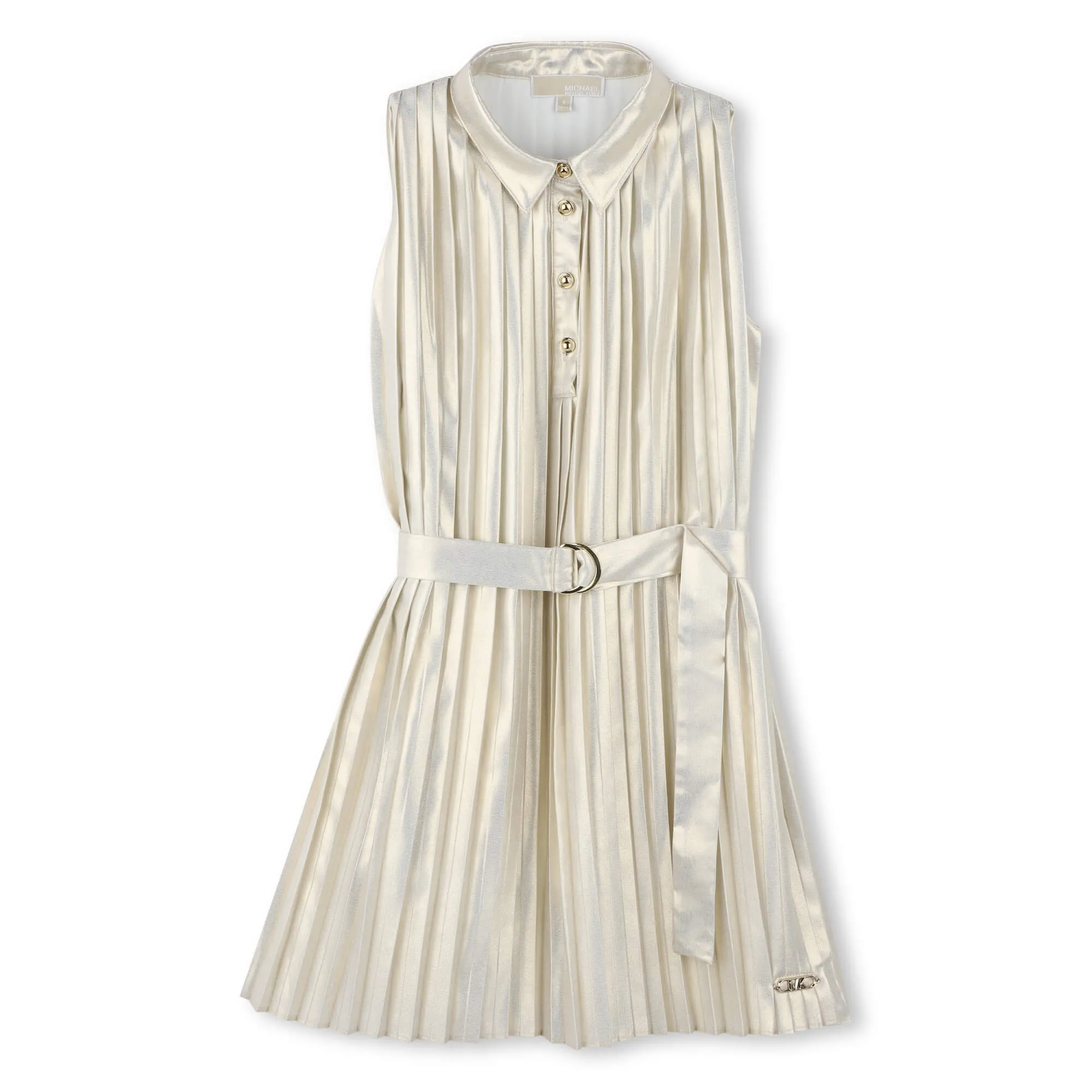 Michael Kors Gold Pleated Dress
