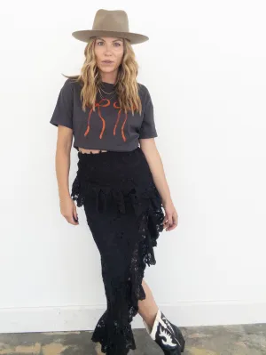 Midnight Espresso Asymmetric Skirt