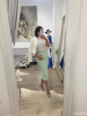 MINT PENCIL SKIRT