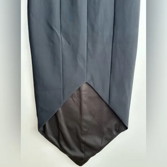 Misha Collection Black‎ Pencil Midi Skirt Asymmetrical Size 4