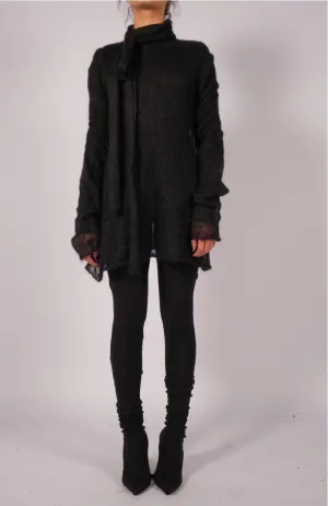 Mohair Turtleneck with Scarf