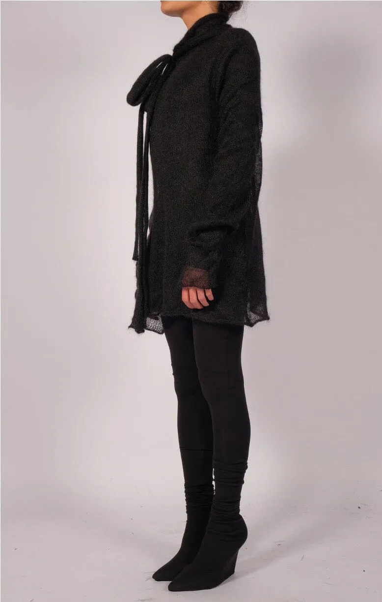 Mohair Turtleneck with Scarf