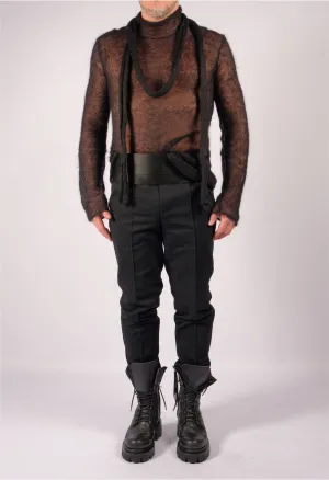 Mohair Turtleneck with Scarf